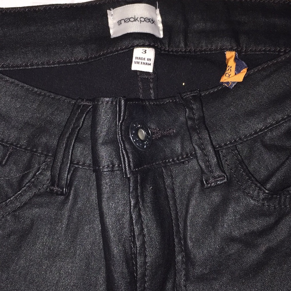 Sneak Peak faux leather pants